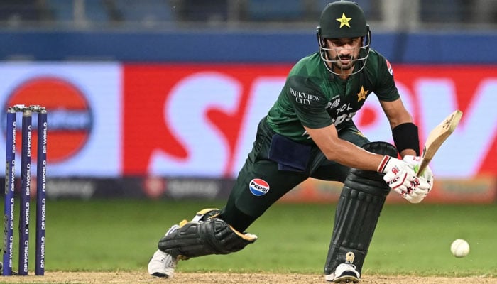 1345873_632275_farhan-sahibzada_updates Pakistan opener Sahibzada Farhan in action during Asia Cup Super Four clash against India at Dubai International Cricket Stadium, Dubai, United Arab Emirates, September 23, 2025. — AFP