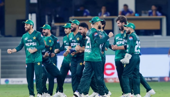 1347039_4121364_pakvind-asia-cup-final_updates Pakistan players after a wicket during their Asia Cup 2025 final against India at Dubai International Cricket Stadium, Dubai, September 28, 2025. — ACC