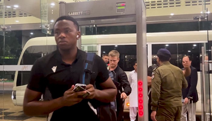 South African players of Test squad reach Lahore to play a two-match Test series against Pakistan. —x@TheRealPCB