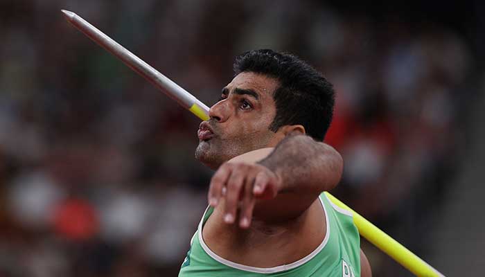 1350070_9178549_arshad-nadeem-1_updates Pakistans Arshad Nadeem in action during the World Athletics Championships Tokyo 2025 at the Japan National Stadium, Tokyo, Japan, on September 18, 2025. — Reuters