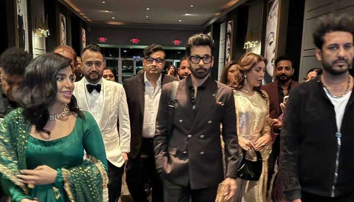 Deemak cast Faysal Quraishi, Sonya Hussyn and others attend movies screening in Houston, US. — Reporter