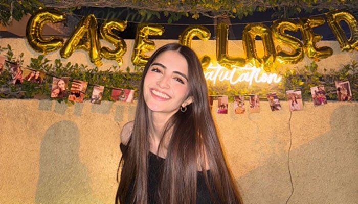 Meerub Ali shines in graduation party pictures. — Instagram@meruub