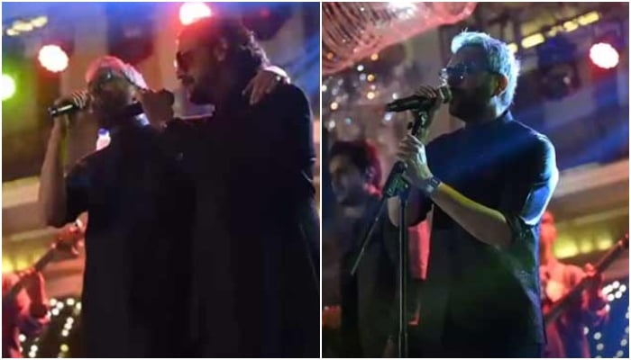 Singer Bilal Maqsood sings a song with Faisal Kapadia in daughter’s wedding. — Instagram/@Bilalmaqsood
