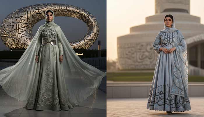 651230_1893467_updates Artistic dress blends fashion and poetry, a phygital masterpiece.— Reporter